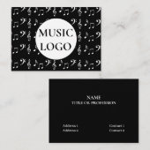 Musical Notes Visitekaartje (Voorkant / Achterkant)