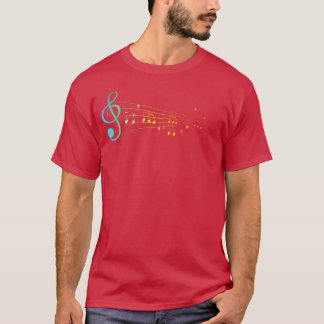 Musical Notities Muziek Vader vriend T-shirt