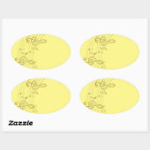 Musical Ovale Sticker (Vel)