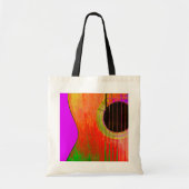 Musical Paars en Red Abstract Guitar Tote Bag (Voorkant)