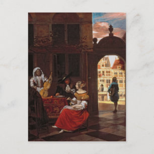 Musical Party, 1677 Briefkaart