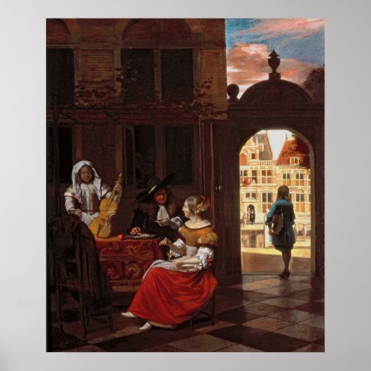 Musical Party, 1677 Poster (Voorkant)