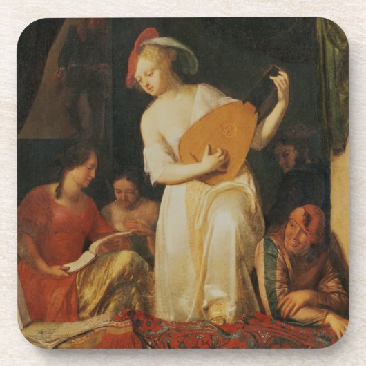 Musical Party, 1681 Bier Onderzetter (Voorkant)