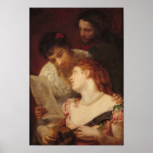 Musical Party, 1874 Poster (Voorkant)