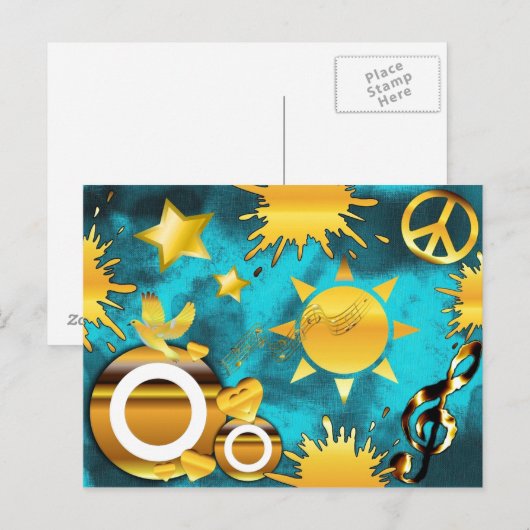 Musical Peace Briefkaart (Voorkant / Achterkant)