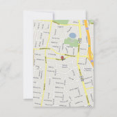 Musical Peacock Bird Cage Feather Wedidng Invitate Kaart (Achterkant)