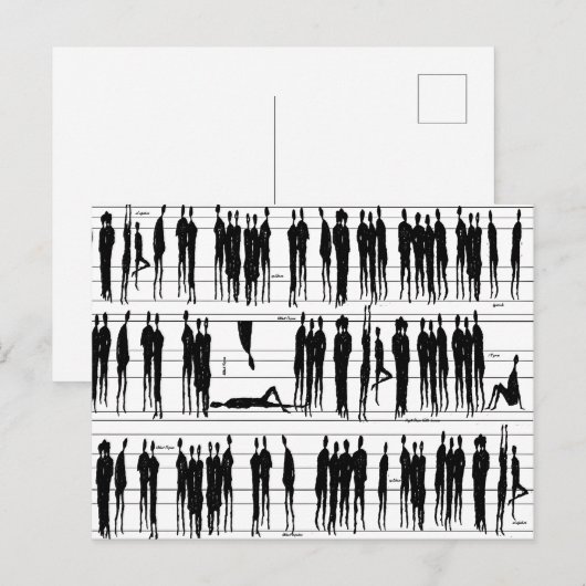 MUSICAL PEOPLE BRIEFKAART (Voorkant / Achterkant)