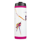 Musical Perches" Hummingbird Print Thermosbeker (Voorkant)