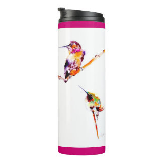 Musical Perches" Hummingbird Print Thermosbeker