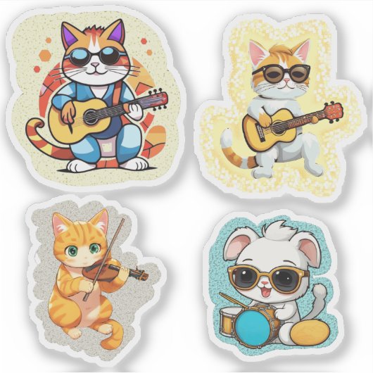 musical pets sticker (Voorkant)