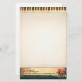 Musical  Piano briefpapier Design (Voorkant / Achterkant)
