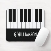 Musical Piano Keys | Jouw namen toevoegen Muismat (Met muis)