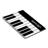 Musical Piano Keys | Jouw namen toevoegen Notitieboek (Rechterzijde)