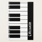 Musical Piano Keys | Jouw namen toevoegen Planner (Voorkant)