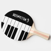 Musical Piano Keys | Jouw namen toevoegen Tafeltennisbatje (Zijkant)