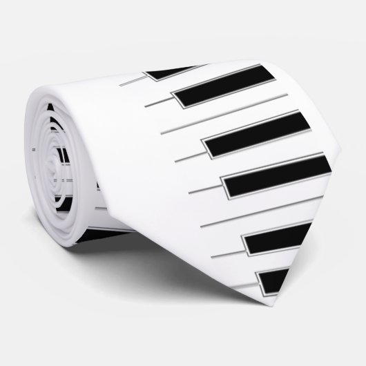 Musical Piano Keys Stropdas (Opgerold)