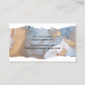 Musical Piano Logo Modern Waterverf Music Visitekaartje (Achterkant)