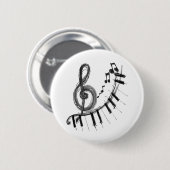 Musical Piano Ronde Button 5,7 Cm (Voorkant /achterkant)