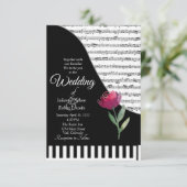 Musical Piano-themaconteur Kaart (Staand voorkant)