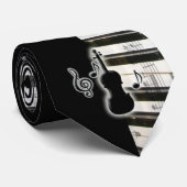 Musical Piano Violin Trumpet Stropdas (Opgerold)