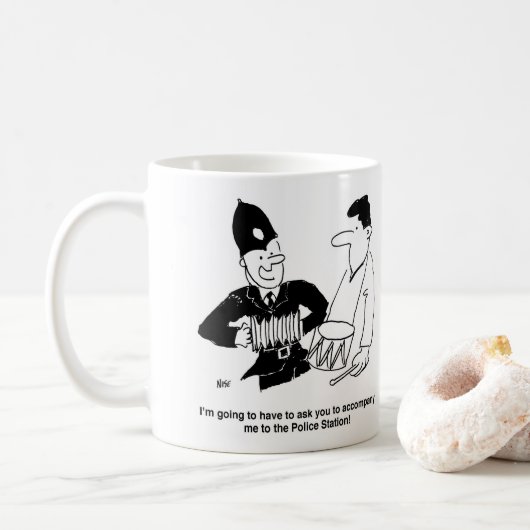 Musical Policeman Koffiemok (Met donut)