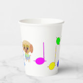 Musical Puppy Ruimteschip Papieren Bekers (Links)