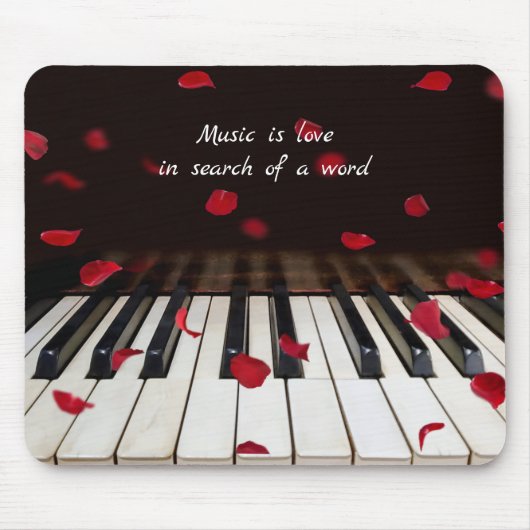 Musical Quote op Piano Keys Muismat (Voorkant)