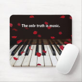 Musical Quote op Piano Keys Muismat (Met muis)