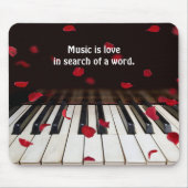 Musical Quote op Piano Keys Muismat (Voorkant)