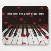 Musical Quote op Piano Keys Muismat (Voorkant)