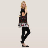 Musical Quote op Piano Keys Tote Bag (Op model)