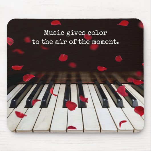 Musical Quote over de Muismat Piano Keys (Voorkant)