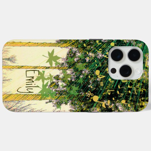 Musical Rays of Hope Trees Case-Mate iPhone Case (Achterkant (horizontaal))