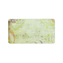 MUSICAL RED POPPY Print Your Ewn Label Sticker