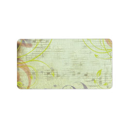 MUSICAL RED POPPY Print Your Ewn Label Sticker