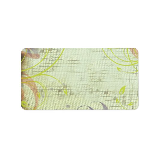 MUSICAL RED POPPY Print Your Ewn Label Sticker (Voorkant)