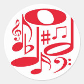 Musical Red Sticker (Voorkant)