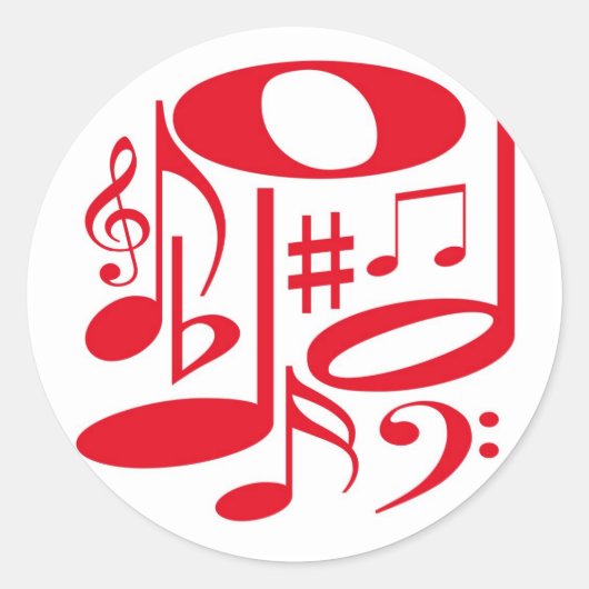 Musical Red Sticker (Voorkant)