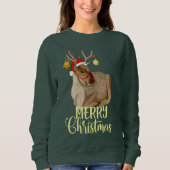 Musical Reindeer Rudolph Merry kerst grappig Trui (Voorkant)