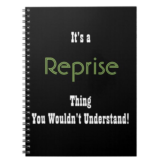 Musical Reprise Journal Notitieboek (Voorkant)