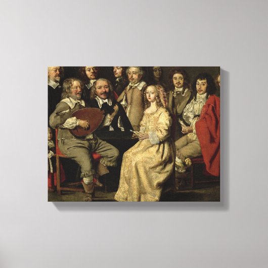 Musical Reunion, 1642 Canvas Afdruk (Voorkant)