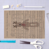 Musical Rudolph Red Nose Reindeer Teddy Bear Tissuepapier (Craft)