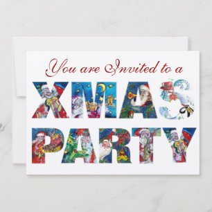 MUSICAL SANTA AND SNOWMAN XMAS NACHT PARTIJ KAART