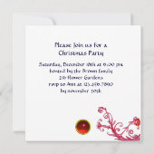 MUSICAL SANTA AND SNOWMAN XMAS NACHT PARTIJ KAART (Achterkant)