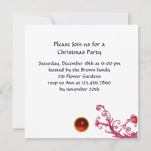 MUSICAL SANTA AND SNOWMAN XMAS NACHT PARTIJ KAART (Achterkant)