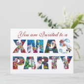 MUSICAL SANTA AND SNOWMAN XMAS NACHT PARTIJ KAART (Staand voorkant)