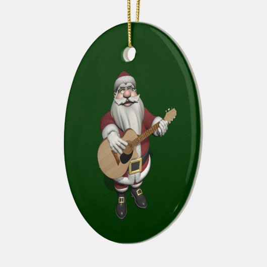 Musical Santa Claus die kerstliedjes speelt Keramisch Ornament (Links)