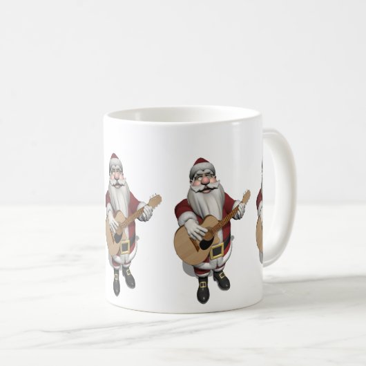 Musical Santa Claus die kerstliedjes speelt Koffiemok (Voorkant rechts)