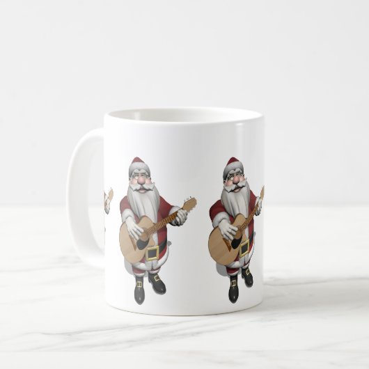 Musical Santa Claus die kerstliedjes speelt Koffiemok (Voorkant links)