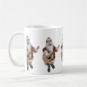 Musical Santa Claus die kerstliedjes speelt Koffiemok (Links)